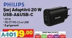 PHİLİPS ŞARJ ADAPTÖRÜ 20 W PHİLİPS ŞARJ ADAPTÖRÜ 20 W